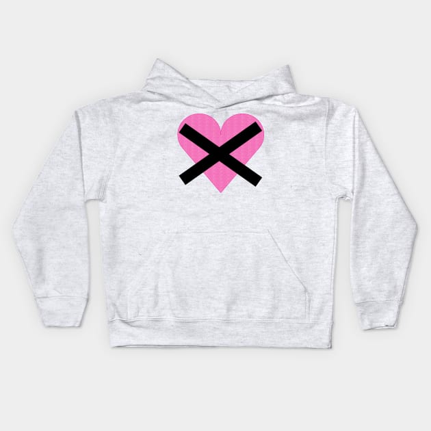 Without love, pink Kids Hoodie by JessJ